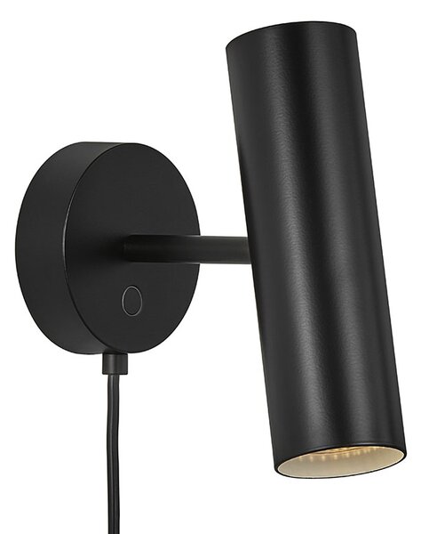 Nordlux MIB6 | minimalistické nástenné svietidlo s dĺžkou 20cm Farba: Čierna