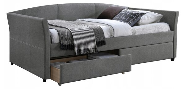 Čalúnená posteľ LANTA 90 x 200 cm šedá