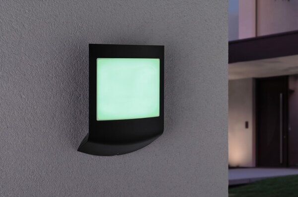 Paulmann 94513 - RGBW LED/8,2W IP44 Vonkajšie nástenné svietidlo PADEA 230V