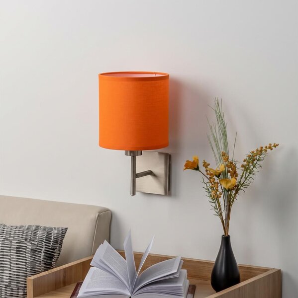 BRILAGI - LED Nástenné svietidlo NUBILA 1xE27/60W/230V matný chróm/oranžová
