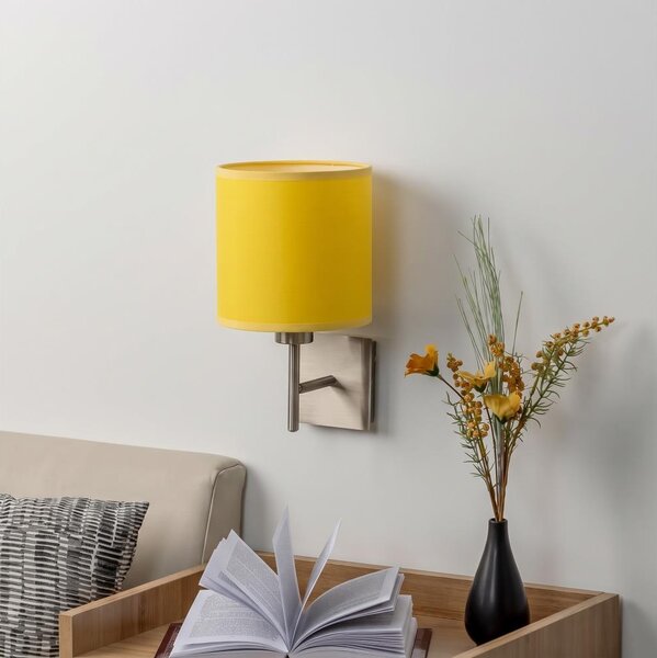BRILAGI - LED Nástenné svietidlo NUBILA 1xE27/60W/230V matný chróm/žltá