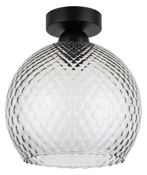 BRILAGI - LED Stropné svietidlo R GLASS 1xE27/60W/230V pr. 25 cm čierna/dymovo sivá