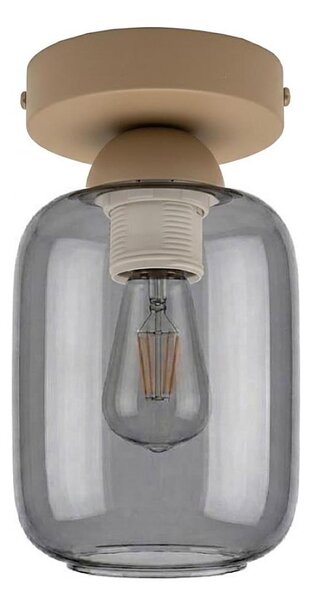 BRILAGI - LED Stropné svietidlo R GLASS 1xE27/60W/230V pr. 14 cm béžová/dymová sivá