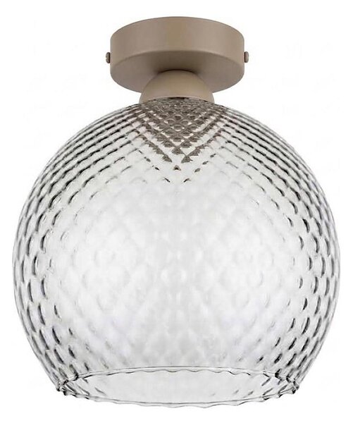 BRILAGI - LED Stropné svietidlo R GLASS 1xE27/60W/230V pr. 25 cm béžová/dymovo šedá