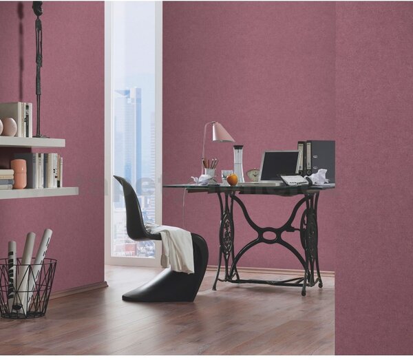 Vliesové tapety na stenu Gentle 10430-06, rozmer 10,05 m x 0,53 m, jemná štruktúra svetlo bordová, Erismann
