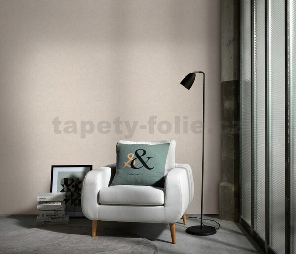 Vliesové tapety na stenu Gentle 10430-02, rozmer 10,05 m x 0,53 m, jemná štruktúra svetlo béžová, Erismann