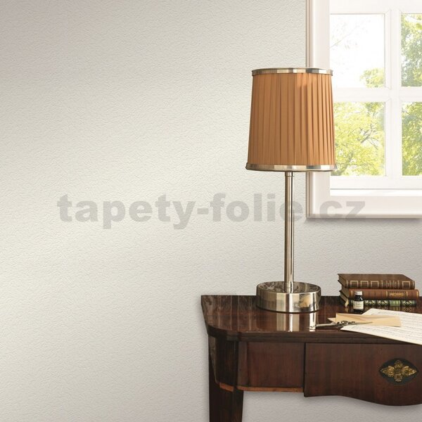 Vinylové tapety na stenu IMPOL 9843-1, rozmer 10,05 m x 0,53 m, hrubá štruktúra omietkoviny biela, Erismann