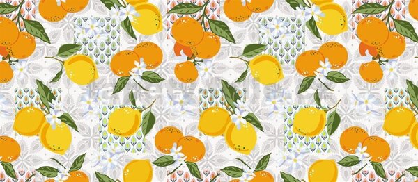 Obrus PVC 3581540, metráž, 20 m x 140 cm, citrusy s vetvičkami, IMPOL TRADE