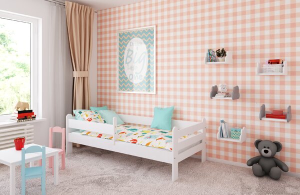 BabyBeds Detská posteľ RYSIO Farebné prevedenie: Biela, Velikost postele: 180x80 cm, Úložný priestor k posteli: Nie, bez úložného priestoru
