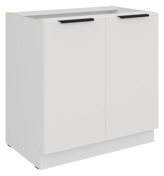 Dolná dvojdverová skrinka LUNARA - šírka 80 cm, biela