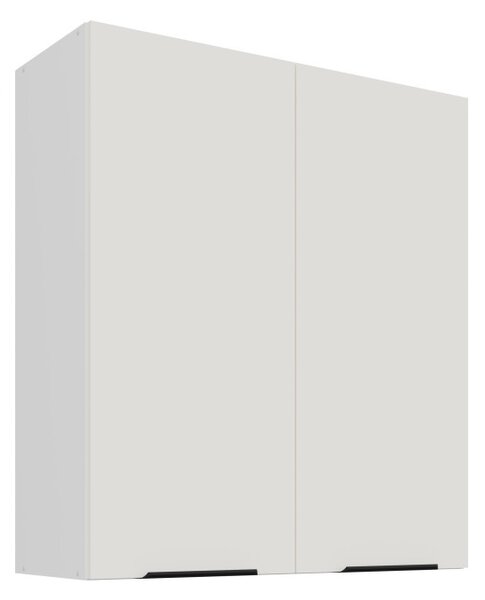 Vysoká horná skrinka LUNARA - šírka 80 cm, biela