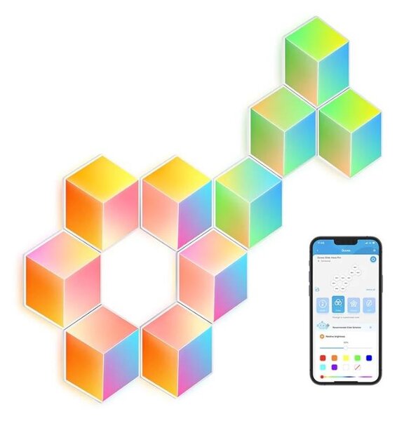 Govee - SADA 10x LED Svietidlo Glide Hexa Pro LED Smart RGBIC Wi-Fi