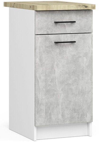 NovýNábytok.sk Kuchynská zostava 180 cm Ozara C (betón). Akcia -11%. Vlastná spoľahlivá doprava až k Vám domov. 1128867