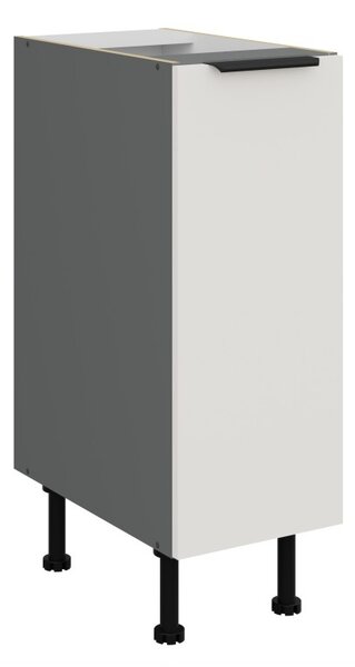 Výsuvná skrinka LUNARA - šírka 30 cm, biela / antracit