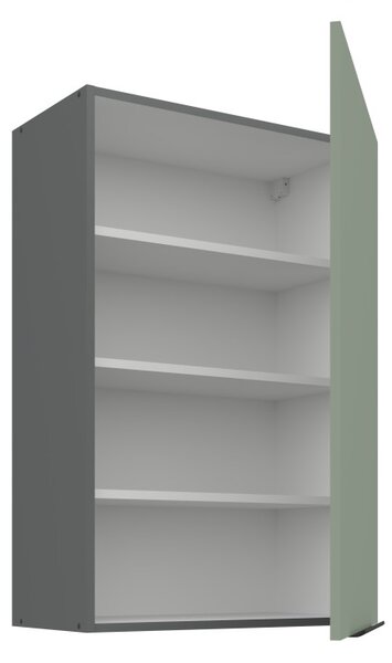 Vysoká horná skrinka LUNARA - šírka 60 cm, zelená / antracit