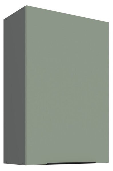 Vysoká horná skrinka LUNARA - šírka 60 cm, zelená / antracit