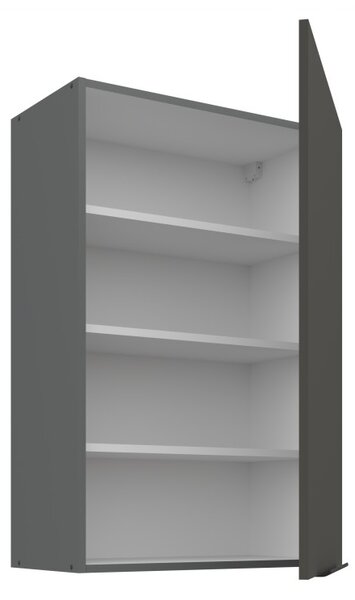 Vysoká horná skrinka LUNARA - šírka 60 cm, grafit/antracit
