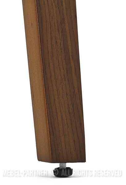Čalúnená barová stolička DAISY - hnedá / orech