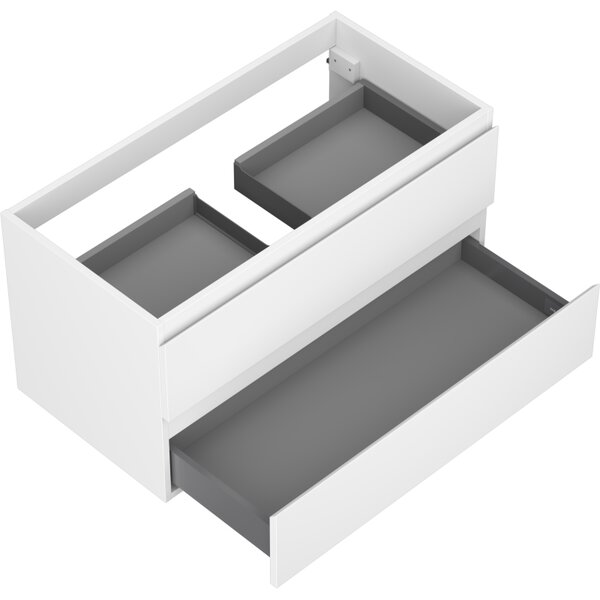 Mexen Orio, kúpeľňová skrinka 90 cm, 2 zásuvky, biela matná, 91A10-09047-2-BFF01