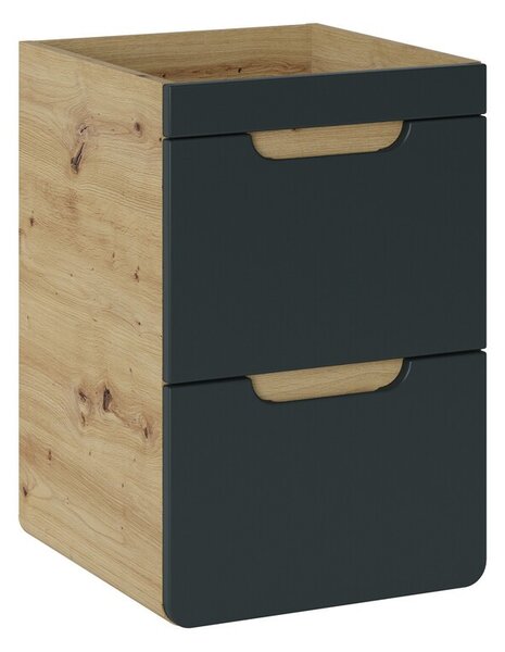 Comad Umývadlová skrinka Aruba 823 2S dub craft zlatý/čierny mat