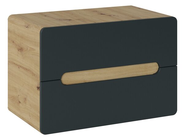Comad Umývadlová skrinka Aruba 829 2S dub craft zlatý/čierny mat