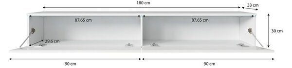 TV stolík CERIEE 180 - betón