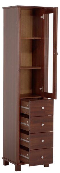 Comad Kúpeľňová skrinka Retro 800 1D/4S hnedá borovica