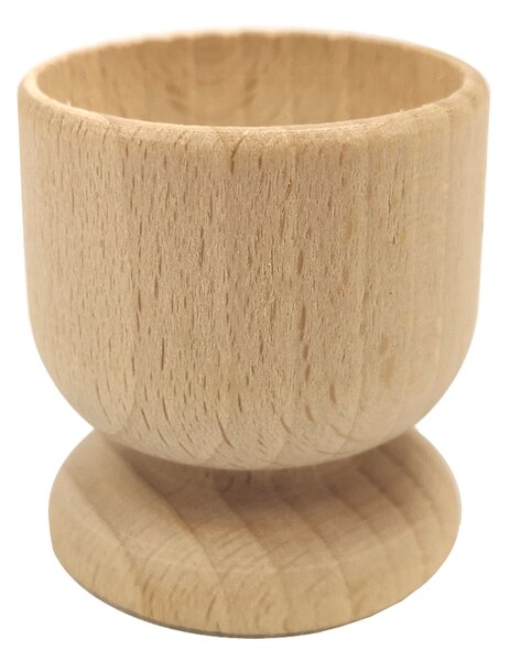 AMADEA Drevený kalíšok na vajíčko, masívne drevo, veľkosť 5 cm