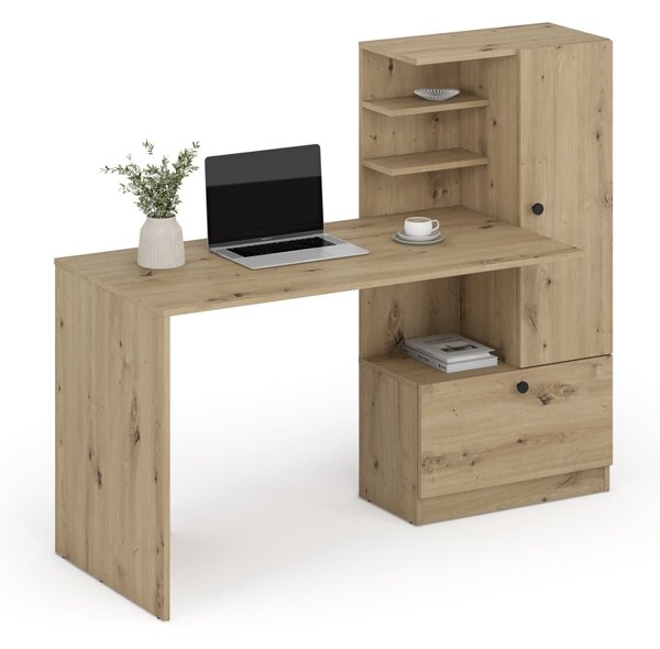 NovýNábytok.sk PC stolík Hogito (dub artisan). Vlastná spoľahlivá doprava až k Vám domov. 1156026
