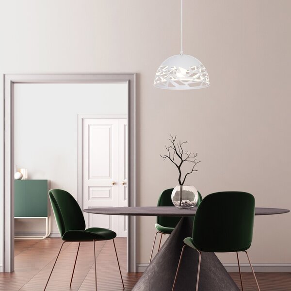 Rabalux 5085 závesné stropné svietidlo Norena 1x60W | E27 - biela