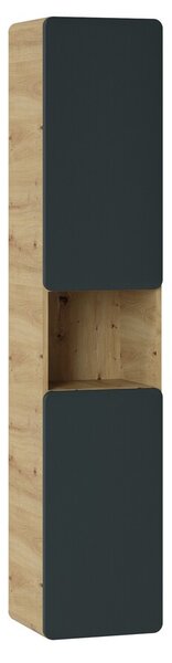 Comad Kúpeľňová závesná skrinka vysoká Aruba 800 2D dub craft zlatá/proisterovo sivá mat