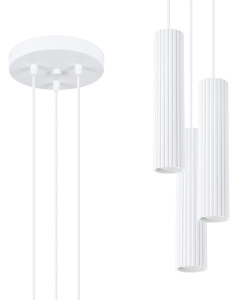 Brilagi - LED luster na lanku CRESTO 3xGU10/10W/230V biely
