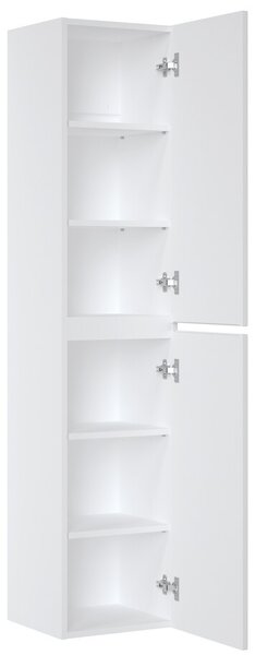Comad Kúpeľňová zostava Iconic s doskou, umývadlami, zrkadlom a skrinkami 140 cm biela
