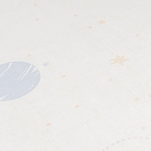 A.S. Création | Detská vliesová tapeta na stenu Lilly & Luis 77131-1 | 0,53 x 10,05 m | krémová, šedá, béžová, modrá, fialová