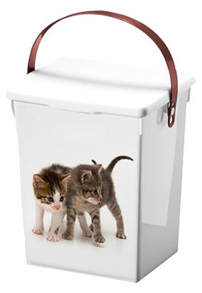 Úložný box Cat, 18x23,5x16,5 cm, biela