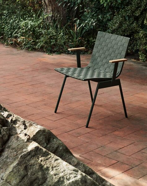 &Tradition Stolička s podpierkami rúk Ville AV34, bronze green