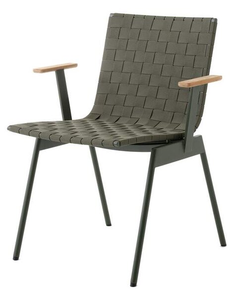 &Tradition Stolička s podpierkami rúk Ville AV34, bronze green