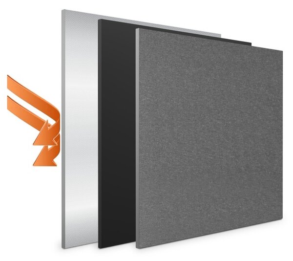 Termoizolačná roleta na strešné okno typu FAKRO 55x78 Farba látky: Grey Silver, Farba profilu: Biela