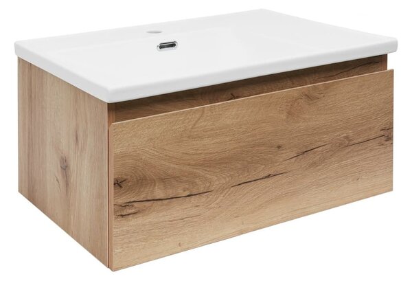 Kúpeľňová skrinka s umývadlom SAT B-WAY 59x30x45 cm dub matný BWAY60OAKU1