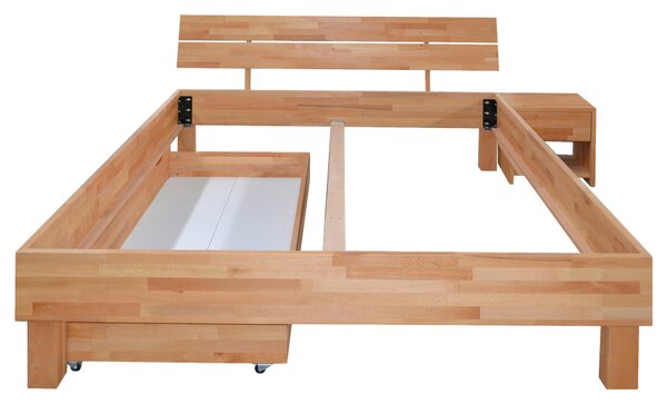 POSTEĽ, 160/200 cm, farba buka Carryhome - Postele