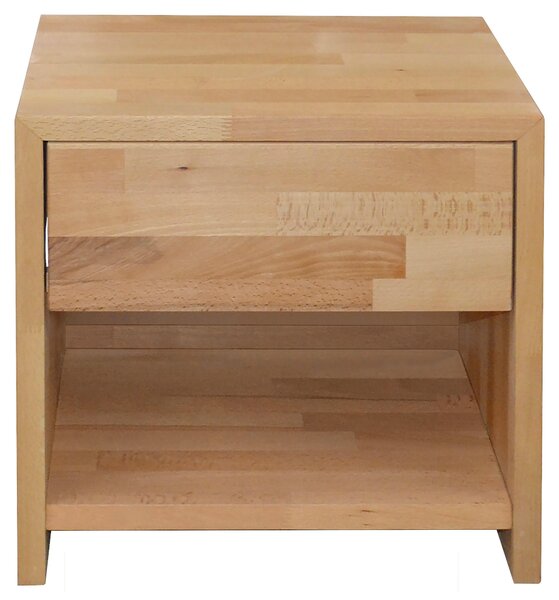 NOČNÝ STOLÍK, buk, farba buka, 45/45/35 cm Carryhome - Spálňové sety