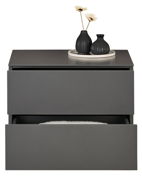 KOMODA, antracitová, 60/44/50 cm Dieter Knoll - Komody