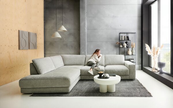 ROHOVÁ SEDAČKA, textil, strieborná Niels Andersson - Sedačky