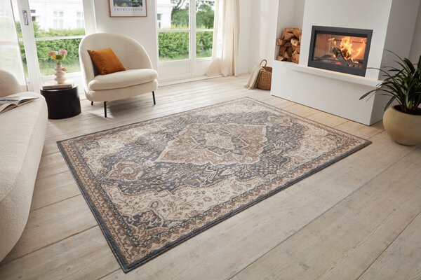 Hanse Home , Kusový koberec Terrain 105607 Orken Black Brown, 120x170, hnedá, obývacia izba
