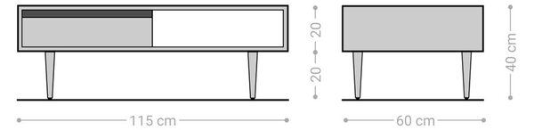 DELIFE Konferenčný stolík Budaya 115x60 cm mango prírodná 2 zásuvky podstava okrúhla