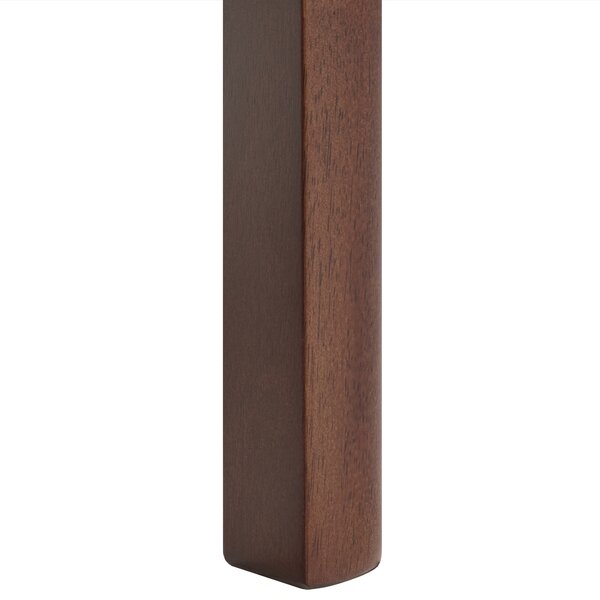 Jedálenský stôl tmavý jaseň MDF 160 x 90 cm jaseňová dýhovaná vrchná doska moderný dizajn kuchynský stôl