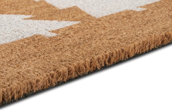 Hanse Home , Rohožka 3 stromy biela 105670 – na von aj na doma, 45x75, hnedá, chodba / predsieň