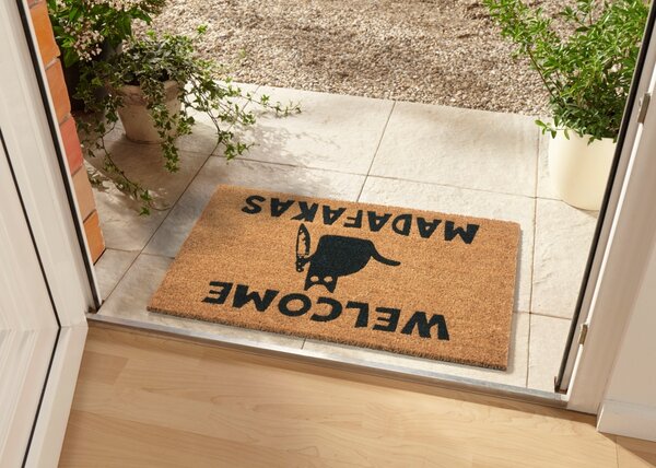 Hanse Home, Rohožka Welcome madafakas 105668 – na von aj na doma, 45x75, hnedá, chodba / predsieň