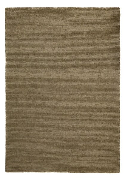Kaki ručne tkaný vlnený koberec 160x230 cm Harris Boucle – Flair Rugs
