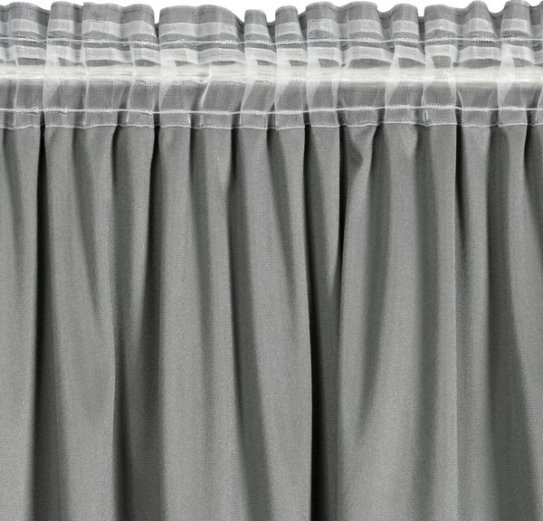 ZATEMŇOVACÍ ZÁVES NA PÁSKE CARLI 140X250 CM STRIEBORNÁ